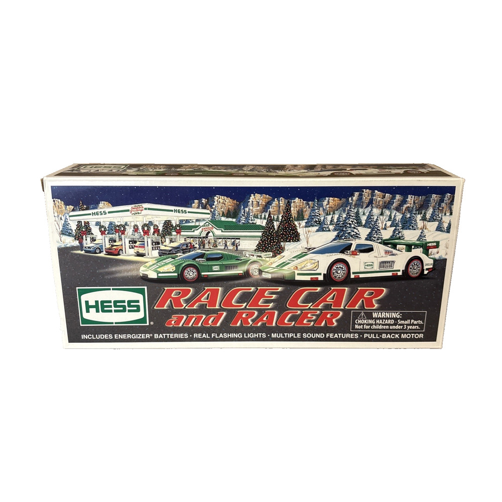 Hess 2009 Race Car and Racer Toy w/ Lights & Sounds In Box Holiday Edition